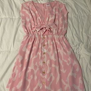 Pink Leopard Dress